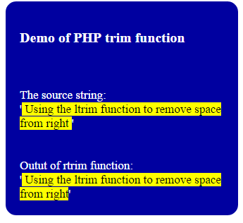 php trim specific character length