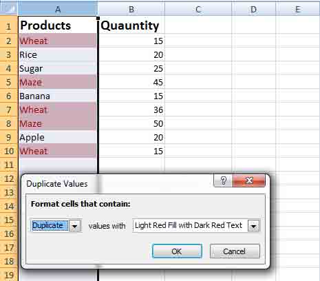 finding duplicates in excel 2008 for mac