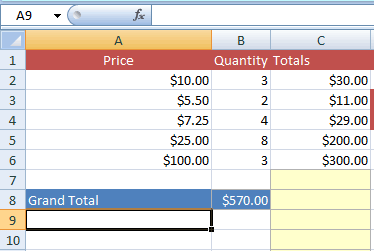how to sum a column in excel with zeros