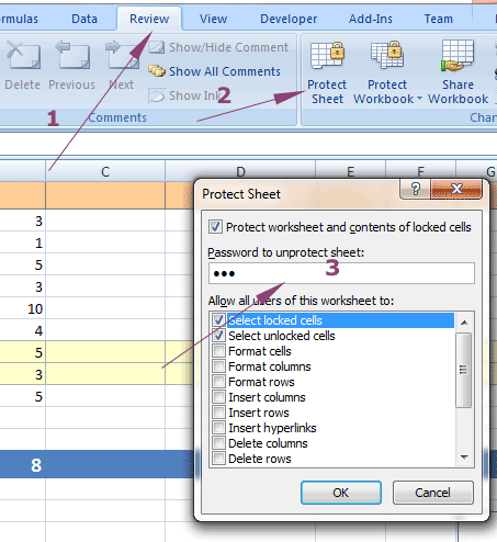 lock cell shortcut excel