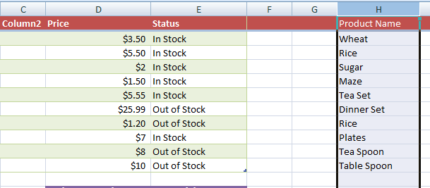 excel mac os x selecting row above mouse