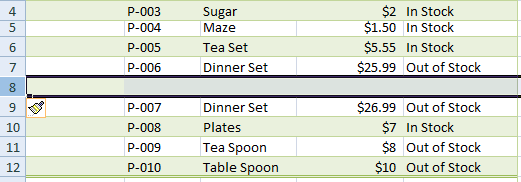 excel for mac shortcut for adding multiple rows