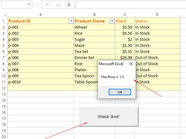 VBA If And Excel